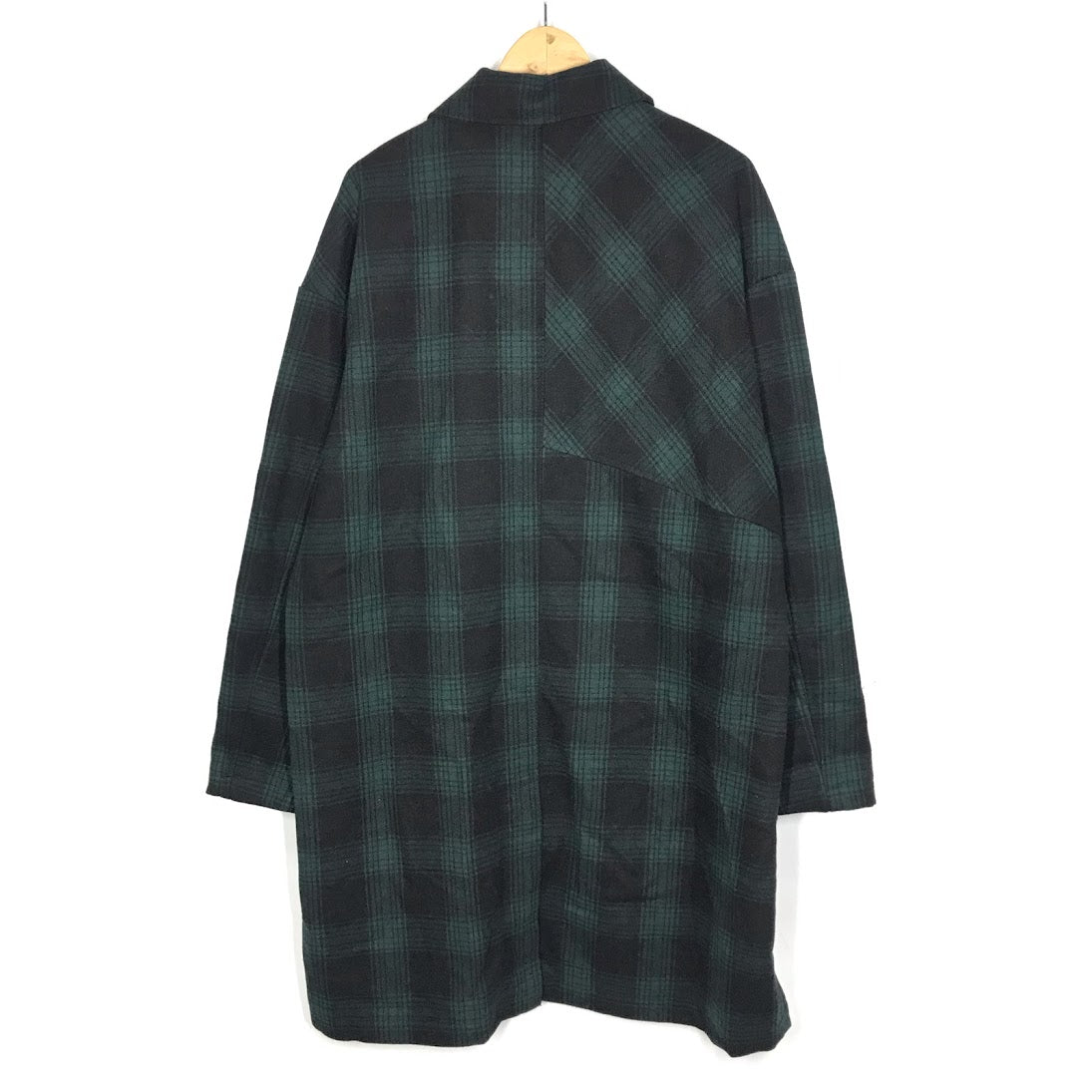 VOLCOM | ボルコム チェック柄 ステンカラーコート グリーン×ブラック サイズ：L【倉吉店】