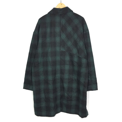 VOLCOM | ボルコム チェック柄 ステンカラーコート グリーン×ブラック サイズ：L【倉吉店】