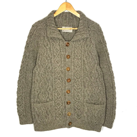 INVERALLAN | インバーアラン ケーブル編みカーディガン セーター グレー【倉吉店】