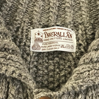 INVERALLAN | インバーアラン ケーブル編みカーディガン セーター グレー【倉吉店】