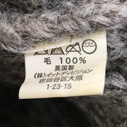 INVERALLAN | インバーアラン ケーブル編みカーディガン セーター グレー【倉吉店】