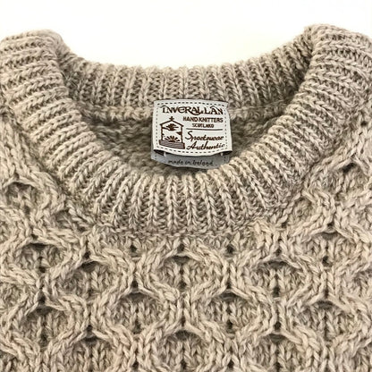 INVERALLAN | インバーアラン ケーブル編み セーター ベージュ サイズ：M【倉吉店】