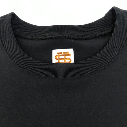 SEE SEE｜シーシー SUPER BIG ROUND LS TEE 長袖Ｔシャツ BSMA4-SS253S05 ブラック サイズ：XL【倉吉店】