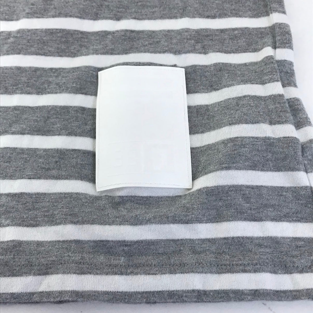PHENOMENON | フェノメノン MESH SLV BORDER TEE メッシュスリーブ7分丈ボーダーT カットソー グレー サイズ：M【倉吉店】