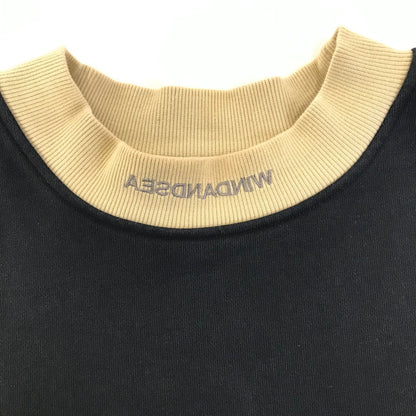WIND AND SEA | ウィンダンシーウインダンシー SWEAT SHIRTS ネックロゴ刺繍 スウェット WDS-20A-TPS-02 ブラック サイズ：M【倉吉店】