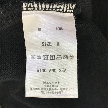 WIND AND SEA | ウィンダンシーウインダンシー SWEAT SHIRTS ネックロゴ刺繍 スウェット WDS-20A-TPS-02 ブラック サイズ：M【倉吉店】