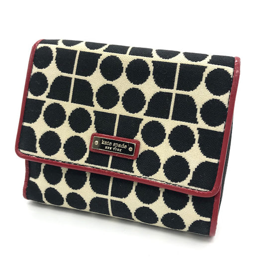 kate spade NEW YORK | ケイトスペードニューヨーク 総柄 二つ折り財布【倉吉店】