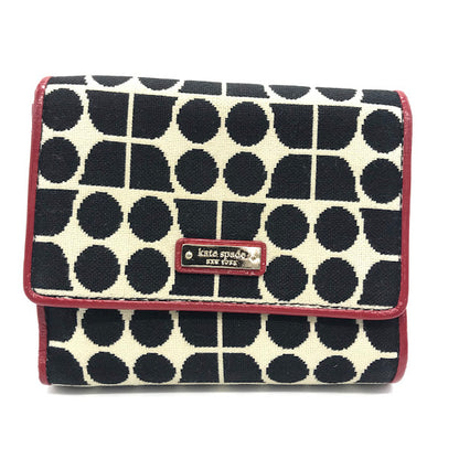 kate spade NEW YORK | ケイトスペードニューヨーク 総柄 二つ折り財布【倉吉店】