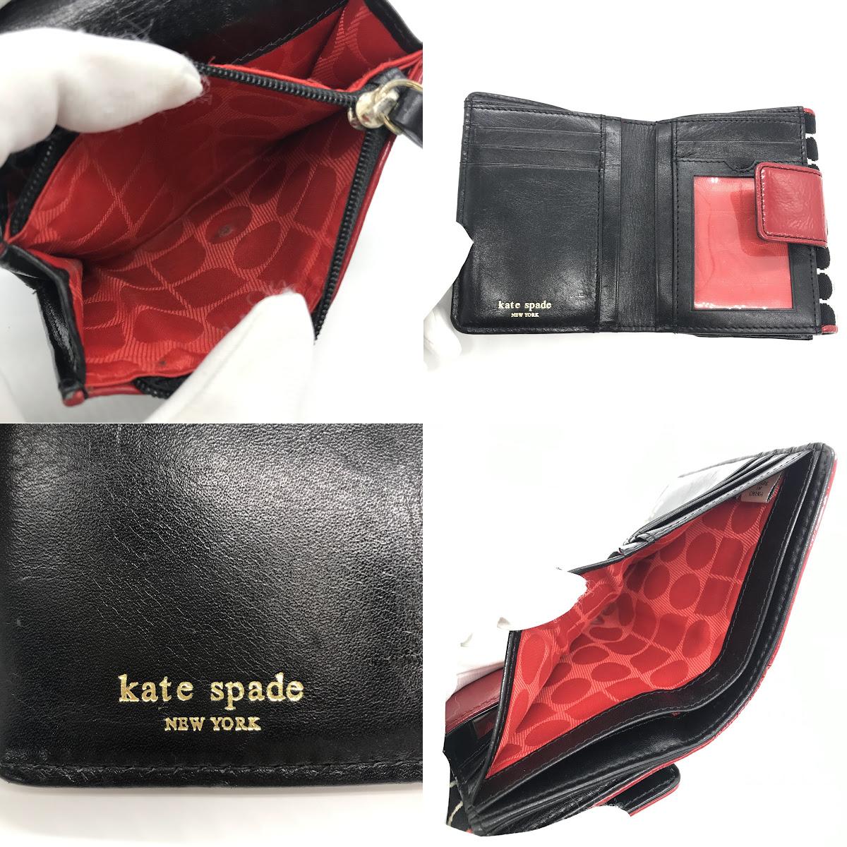 kate spade NEW YORK | ケイトスペードニューヨーク 総柄 二つ折り財布【倉吉店】