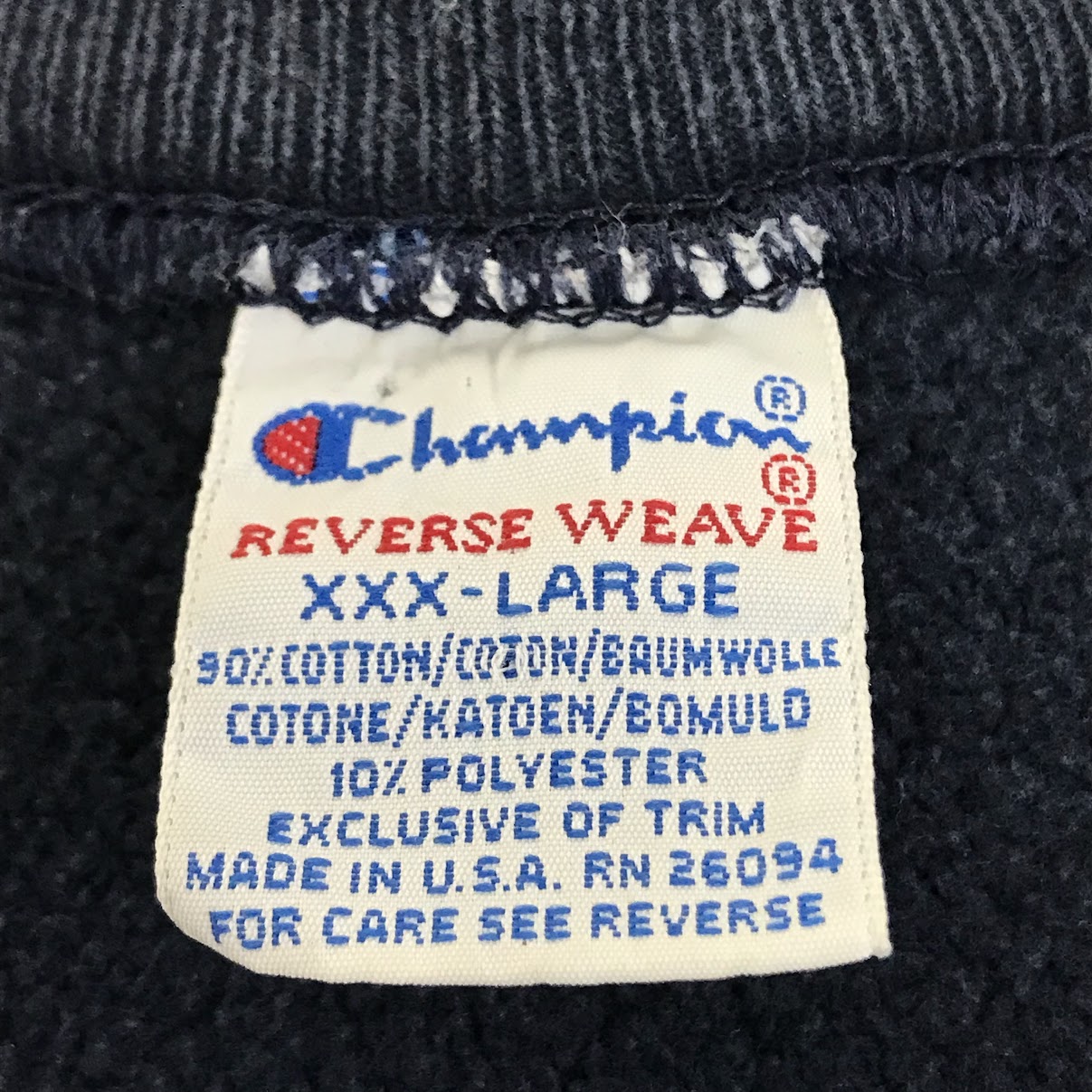 Champion | チャンピオン 90s REVERSE WEAVE リバースウィーブ USA製 スウェット ネイビー サイズ：XXXL【倉吉店】