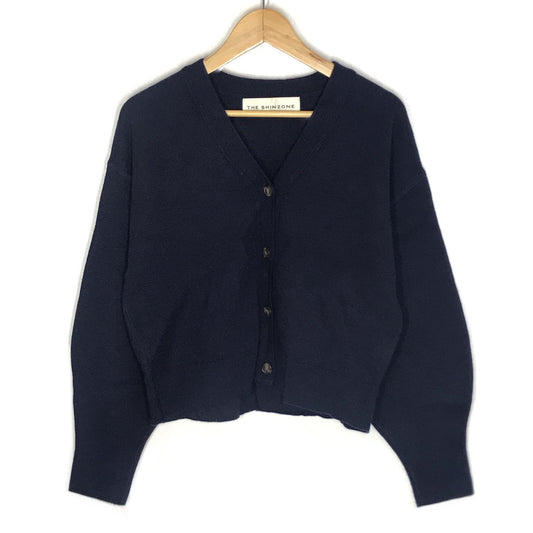 Shinzone | シンゾーン CAPELIN KINT CARDIGAN ケープリン ニット ウール カーディガン 22AMSNI11 ネイビー【倉吉店】