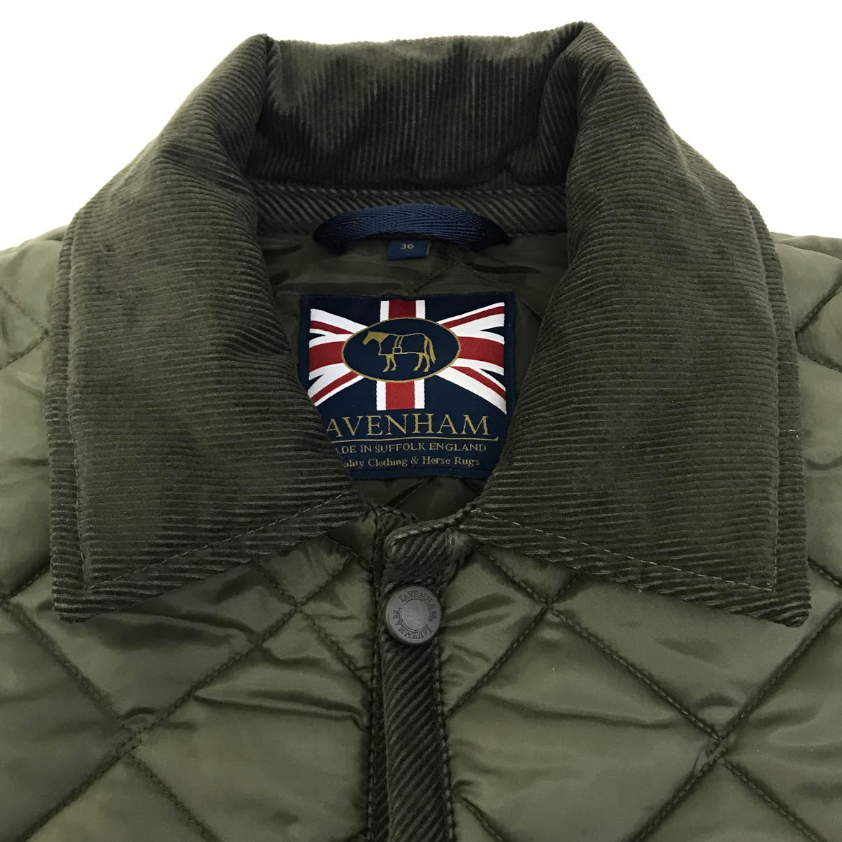 LAVENHAM | ラベンハム RAYDON MENS キルティングジャケット 中綿ジャケット SLJ1053 カーキグリーン サイズ：S【倉吉店】