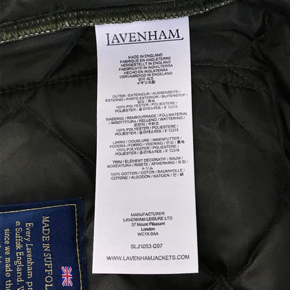 LAVENHAM | ラベンハム RAYDON MENS キルティングジャケット 中綿ジャケット SLJ1053 カーキグリーン サイズ：S【倉吉店】