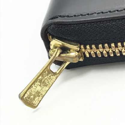 塩原朋和 レザー ラウンドファスナー長財布 長財布 ブラック【倉吉店】