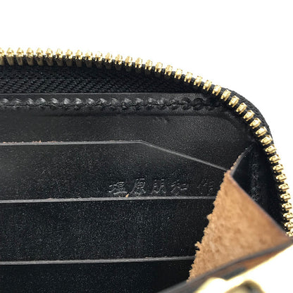 塩原朋和 レザー ラウンドファスナー長財布 長財布 ブラック【倉吉店】