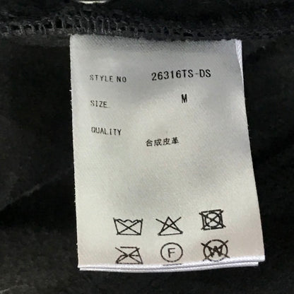 DankeSchon｜ダンケシェーン DS/WOVEN FAUX LEATHER SHORTS ハーフパンツ ショートパンツ 26316TS-DS ブラック サイズ：M【倉吉店】