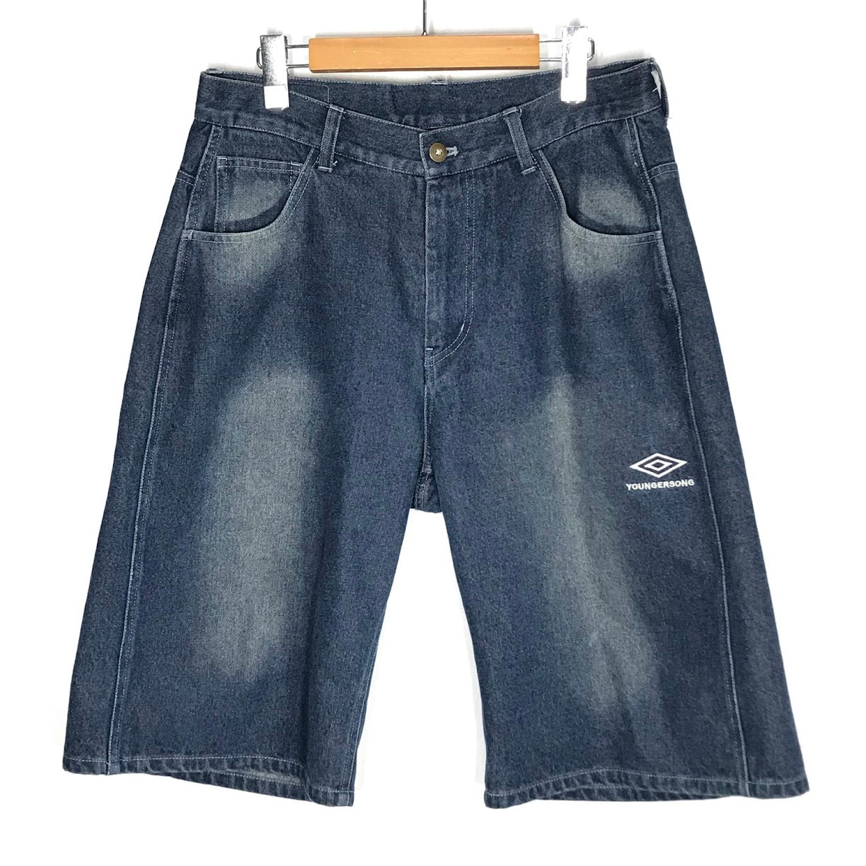 UMBRO | アンブロ × younger song(ヤンガーソング) wide jorts デニムハーフパンツ デニムパンツ YS1467 ブルー サイズ：M【倉吉店】