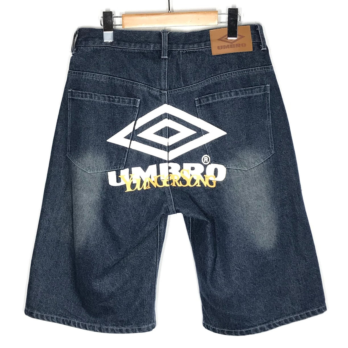 UMBRO | アンブロ × younger song(ヤンガーソング) wide jorts デニムハーフパンツ デニムパンツ YS1467 ブルー サイズ：M【倉吉店】