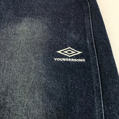 UMBRO | アンブロ × younger song(ヤンガーソング) wide jorts デニムハーフパンツ デニムパンツ YS1467 ブルー サイズ：M【倉吉店】