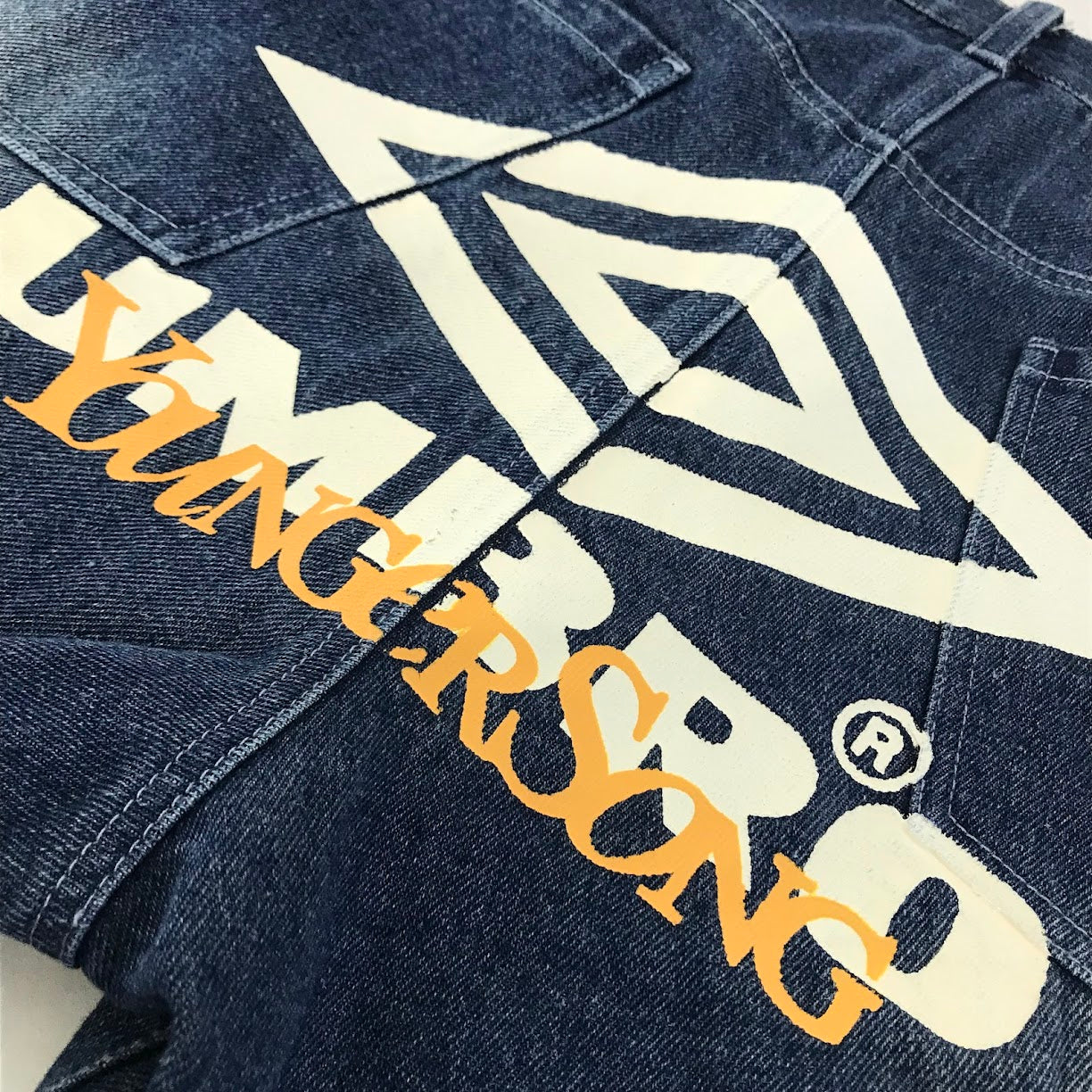 UMBRO | アンブロ × younger song(ヤンガーソング) wide jorts デニムハーフパンツ デニムパンツ YS1467 ブルー サイズ：M【倉吉店】