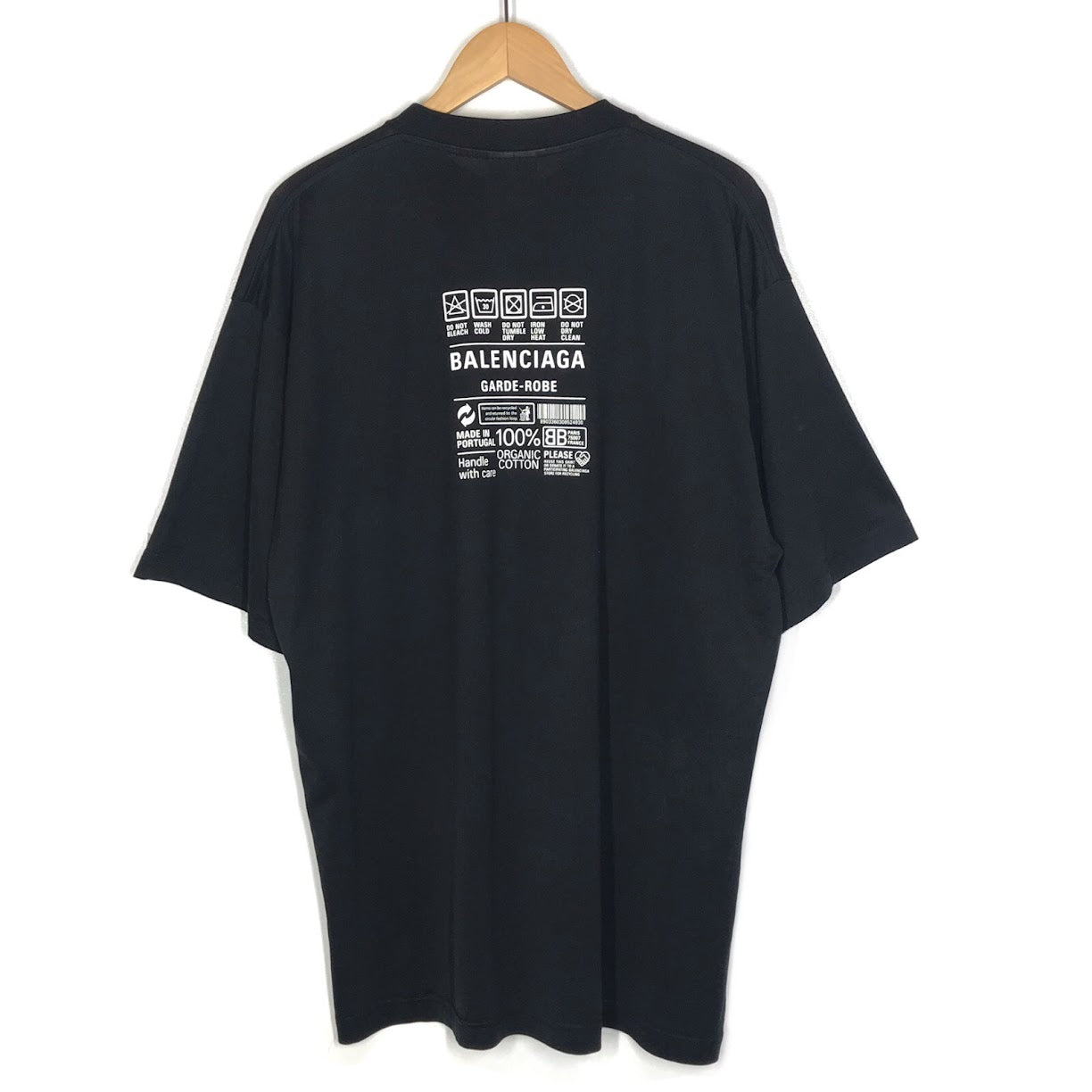 BALENCIAGA | バレンシアガ Care Label Medium Fit 半袖Ｔシャツ 724514 TNVL9 ブラック サイズ：XS【倉吉店】