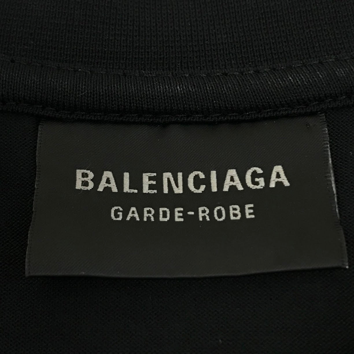 BALENCIAGA | バレンシアガ Care Label Medium Fit 半袖Ｔシャツ 724514 TNVL9 ブラック サイズ：XS【倉吉店】