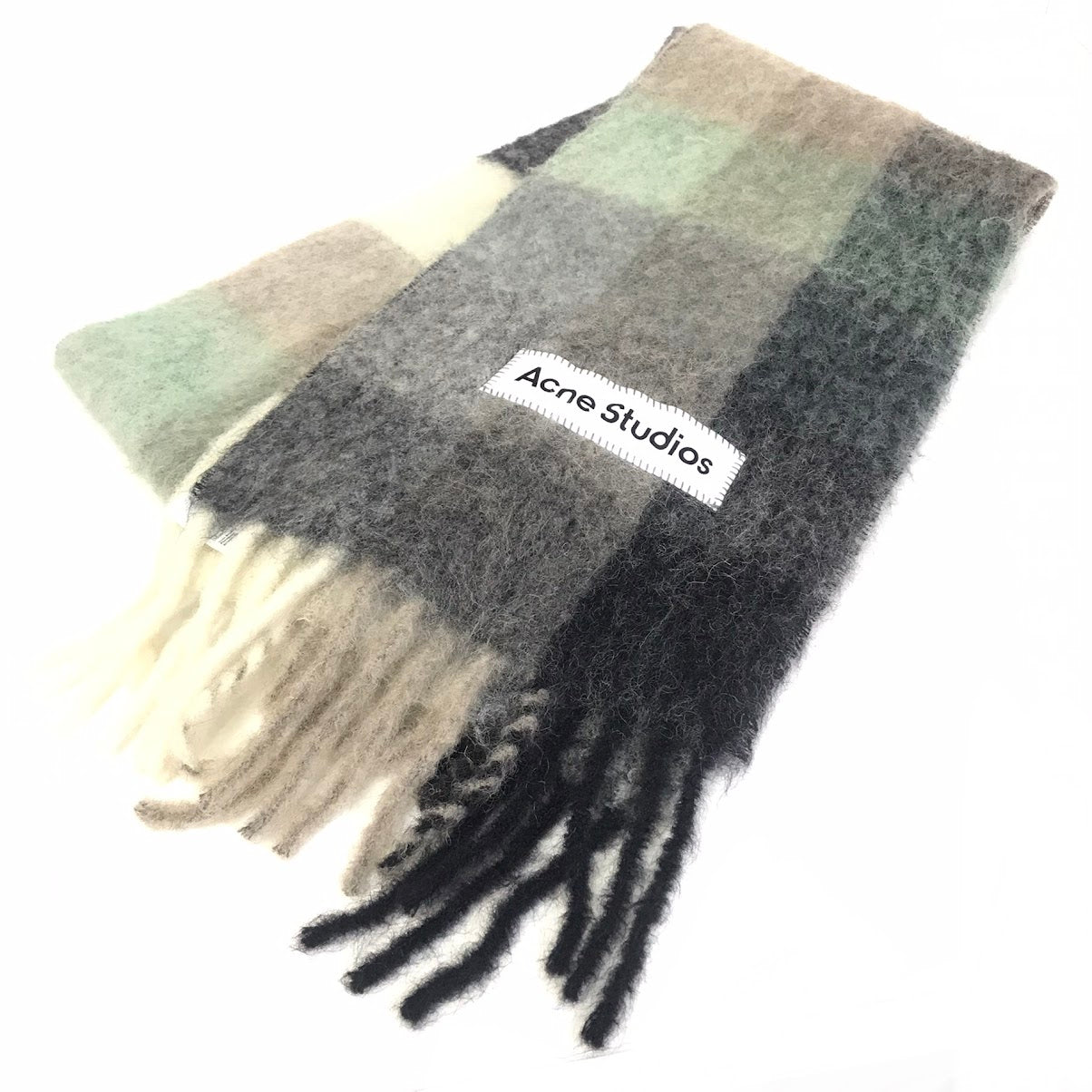 ACNE STUDIOS | アクネストゥディオズ モヘアチェックスカーフ マフラー マルチカラー【倉吉店】