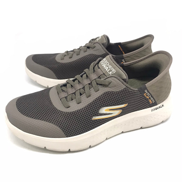 SKECHERS | スケッチャーズ Slip-ins GO WALK FLEX-HANDS UP スニーカー 216324WW グレー 28cm【倉吉店】