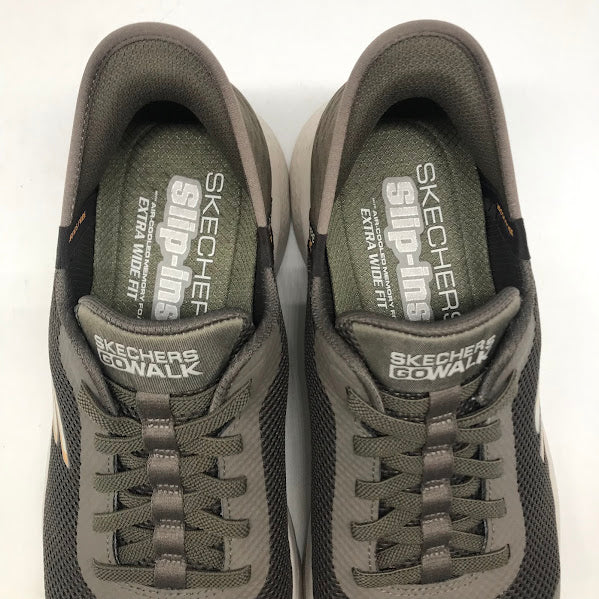 SKECHERS | スケッチャーズ Slip-ins GO WALK FLEX-HANDS UP スニーカー 216324WW グレー 28cm【倉吉店】