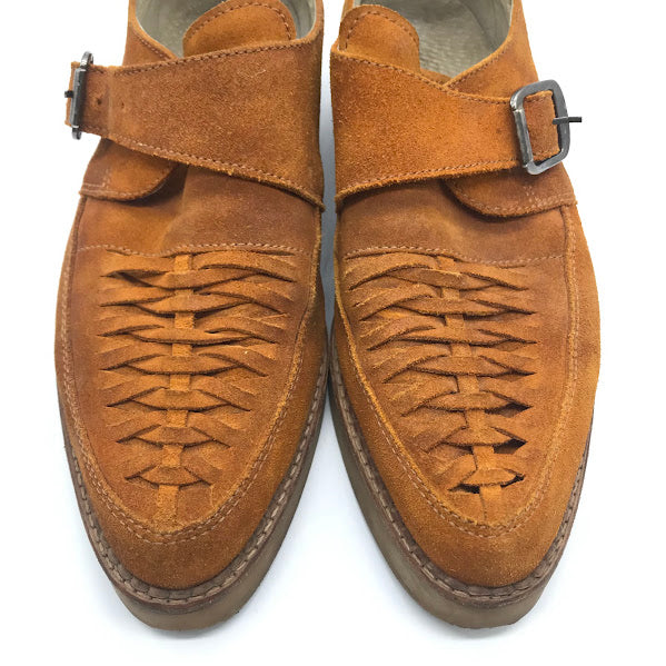 DIESEL | ディーゼル スウェードモンクストラップシューズ ブーツ ブラウン 25.5cm【倉吉店】