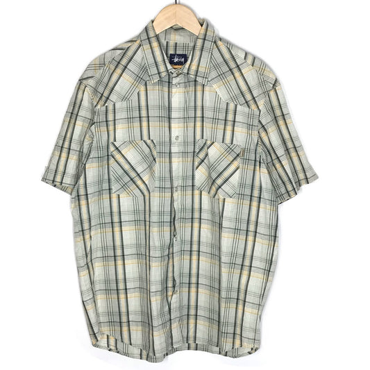 STUSSY | ステューシー 90S チェック柄 USA製 半袖シャツ サイズ：L【倉吉店】