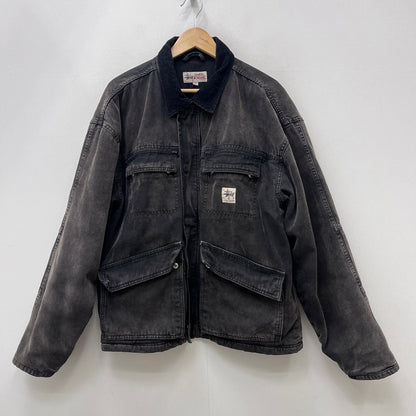 STUSSY | ステューシー Washed Canvas Shop JKT デニム 115589 ブラック サイズ：L【加古川店】