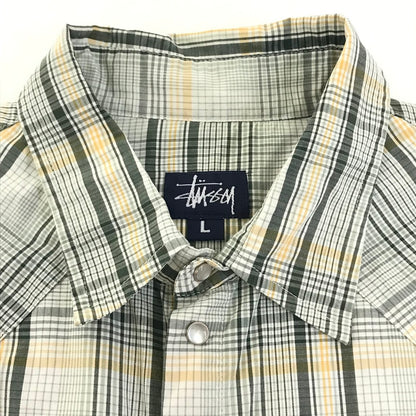 STUSSY | ステューシー 90S チェック柄 USA製 半袖シャツ サイズ：L【倉吉店】