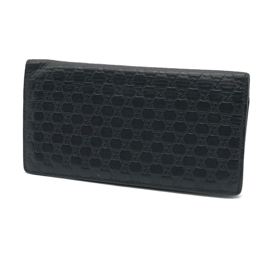GUCCI | グッチ グッチシマ 長財布 二つ折り 札入れ 449245 ブラック【倉吉店】