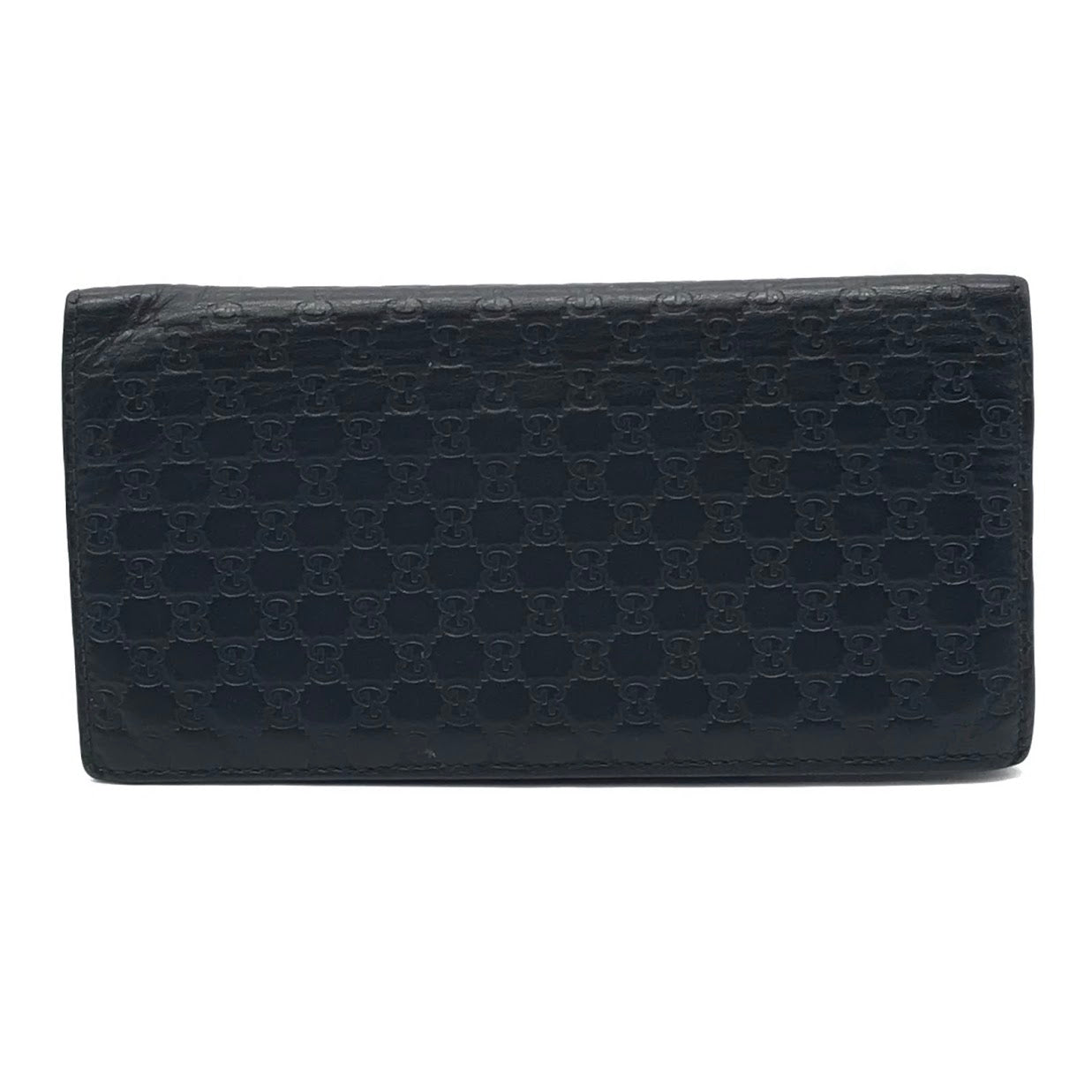 GUCCI | グッチ グッチシマ 長財布 二つ折り 札入れ 449245 ブラック【倉吉店】