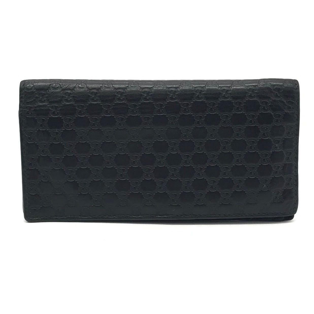 GUCCI | グッチ グッチシマ 長財布 二つ折り 札入れ 449245 ブラック【倉吉店】