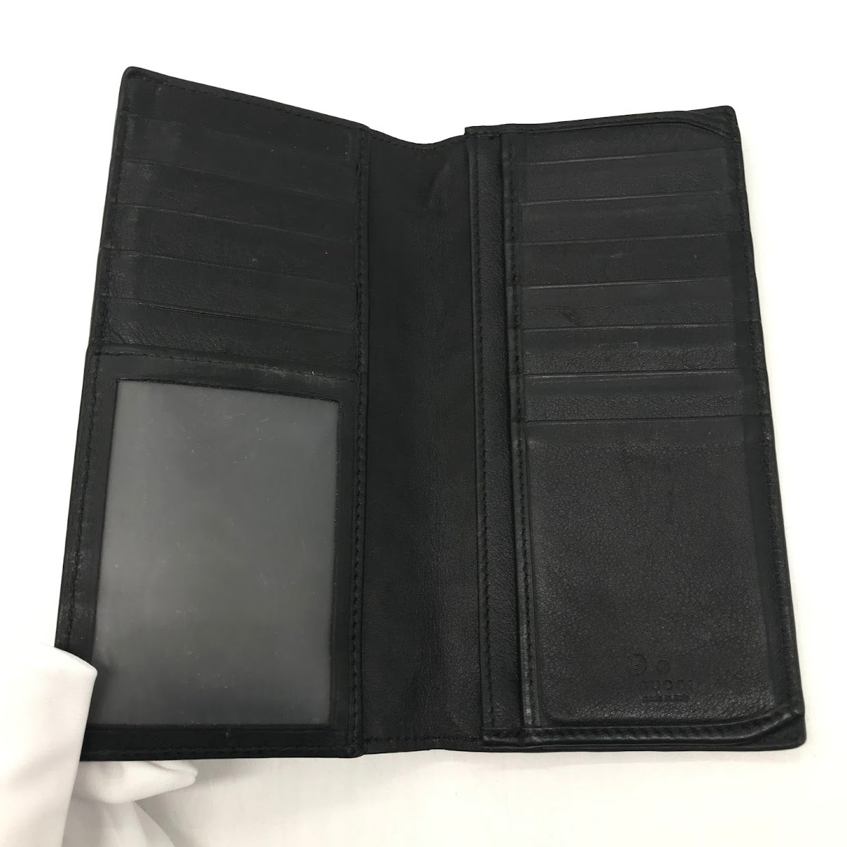 GUCCI | グッチ グッチシマ 長財布 二つ折り 札入れ 449245 ブラック【倉吉店】