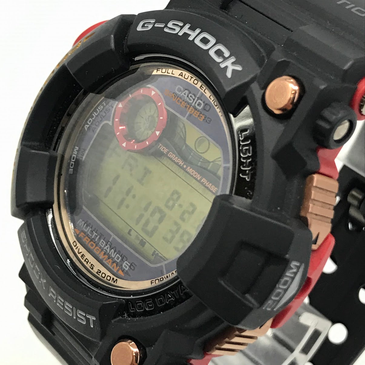 G-SHOCK | ジーショック 35周年モデル MAGMA OCEAN マグマオーシャン FROGMAN フロッグマン デジタル電波ソーラー 腕時計 GW-1035F-1JR ブラック【倉吉店】