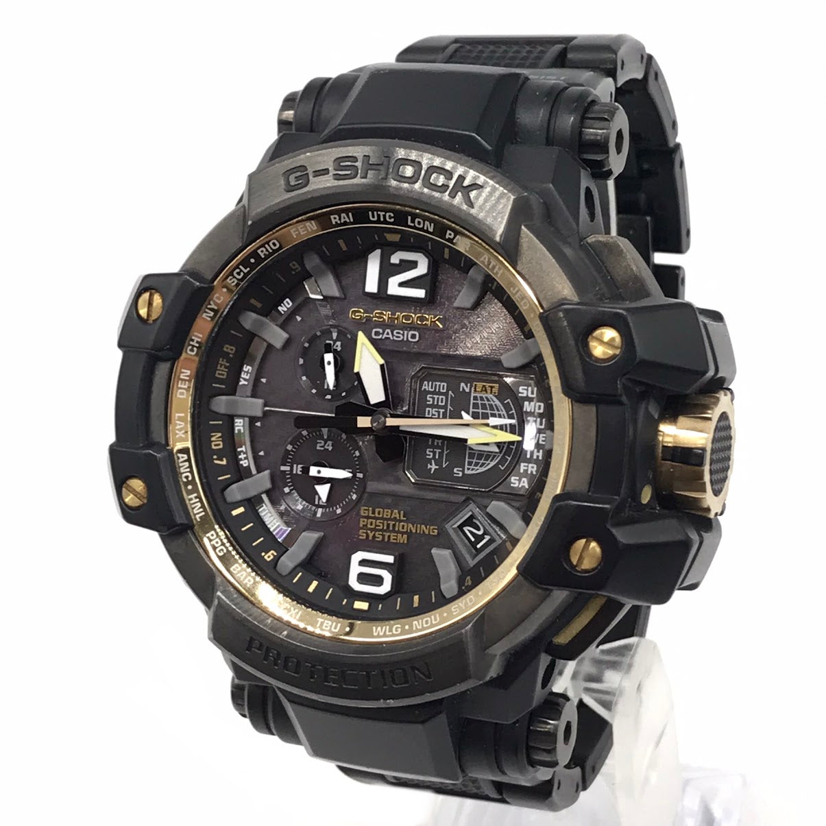 G-SHOCK | ジーショック Master of G GRAVITYMASTER アナログ電波ソーラー 腕時計 GPW-1000 ブラック【倉吉店】