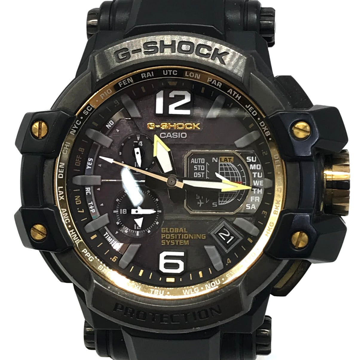 G-SHOCK | ジーショック Master of G GRAVITYMASTER アナログ電波ソーラー 腕時計 GPW-1000 ブラック【倉吉店】