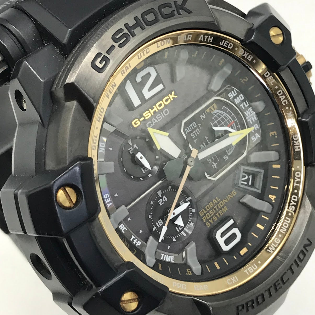 G-SHOCK | ジーショック Master of G GRAVITYMASTER アナログ電波ソーラー 腕時計 GPW-1000 ブラック【倉吉店】