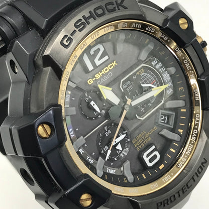 G-SHOCK | ジーショック Master of G GRAVITYMASTER アナログ電波ソーラー 腕時計 GPW-1000 ブラック【倉吉店】