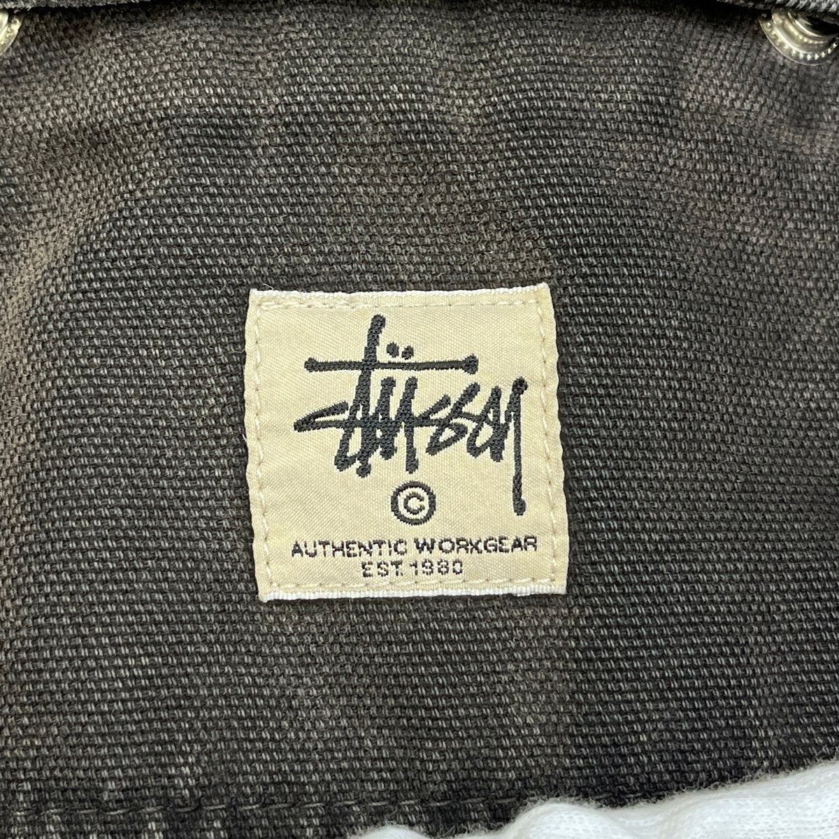 STUSSY | ステューシー Washed Canvas Shop JKT デニム 115589 ブラック サイズ：L【加古川店】