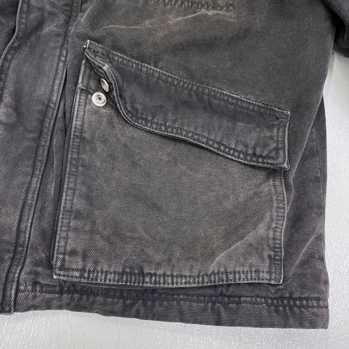 STUSSY | ステューシー Washed Canvas Shop JKT デニム 115589 ブラック サイズ：L【加古川店】