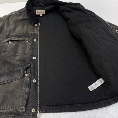 STUSSY | ステューシー Washed Canvas Shop JKT デニム 115589 ブラック サイズ：L【加古川店】