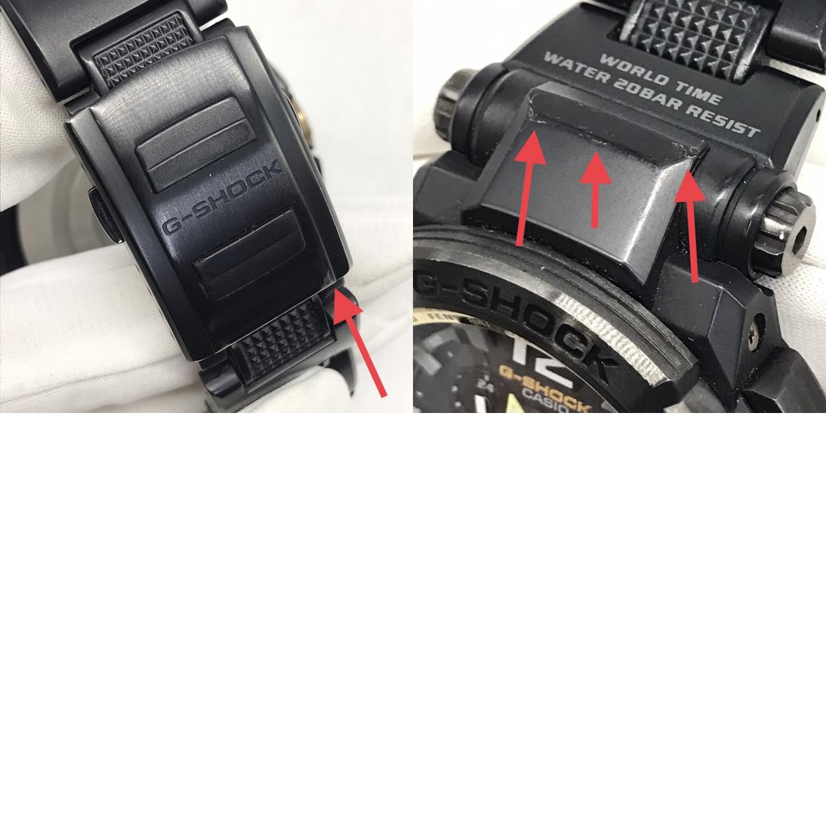G-SHOCK | ジーショック Master of G GRAVITYMASTER アナログ電波ソーラー 腕時計 GPW-1000 ブラック【倉吉店】