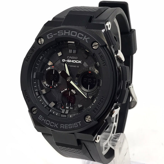 G-SHOCK | ジーショック G-STEEL アナデジ電波ソーラー 腕時計 GST-W100G-1BJF ブラック【倉吉店】