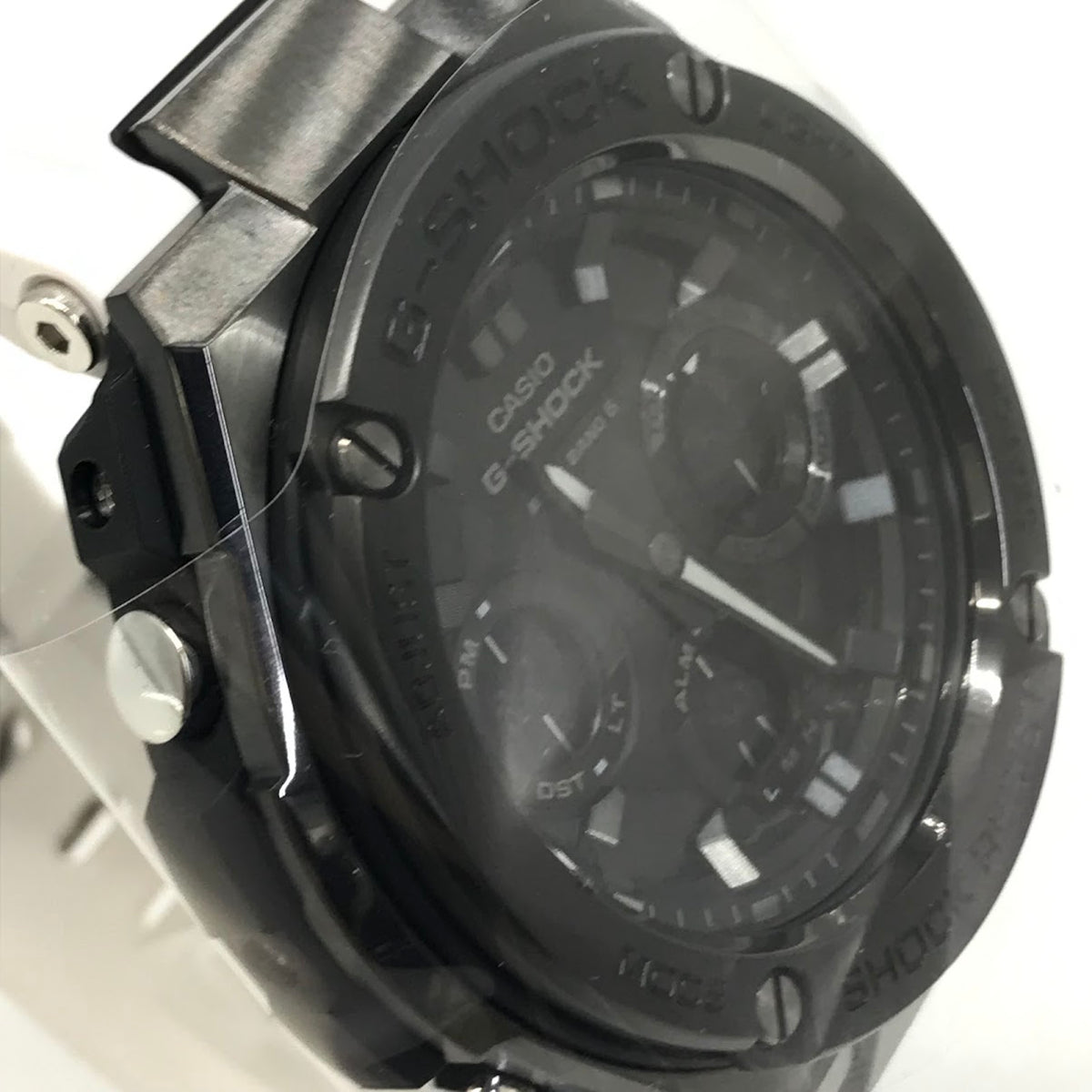 G-SHOCK | ジーショック G-STEEL アナデジ電波ソーラー 腕時計 GST-W110MS-7AJF ブラック×ホワイト【倉吉店】