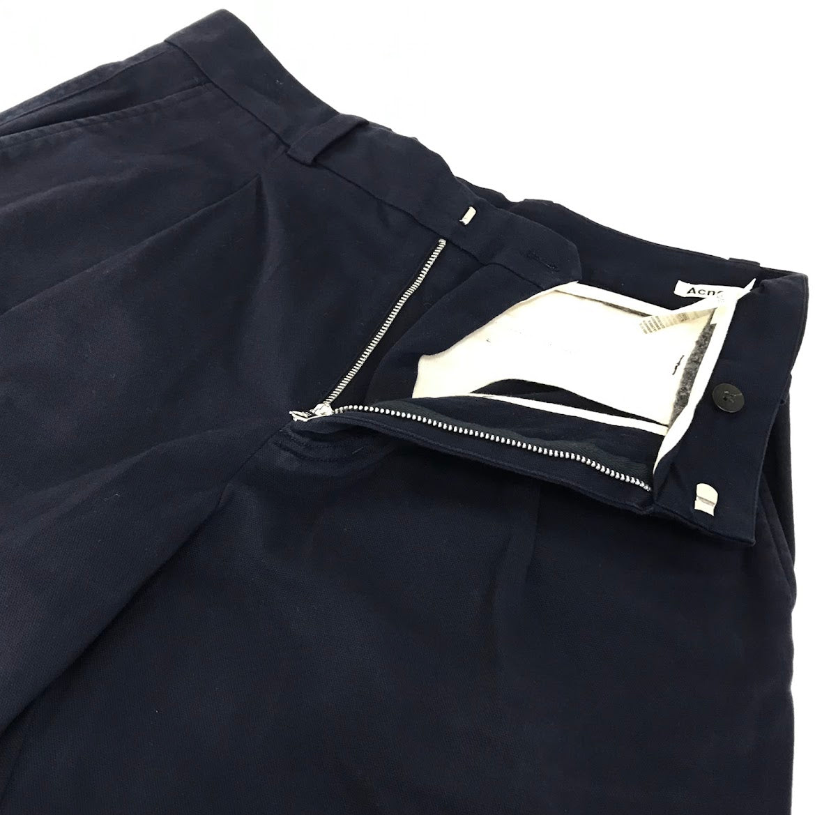 ACNE STUDIOS | アクネストゥディオズ タックスラックス その他ボトムス FN-MN-TROU000117 ネイビー サイズ：46【倉吉店】