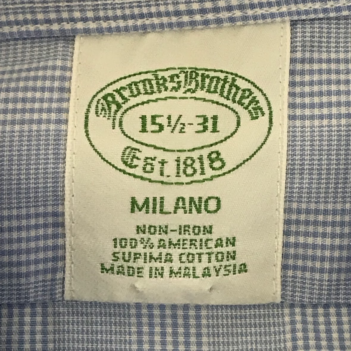 Brooks Brothers | ブルックスブラザーズ MILANO サイズ:15.5 長袖シャツ ブルー【倉吉店】